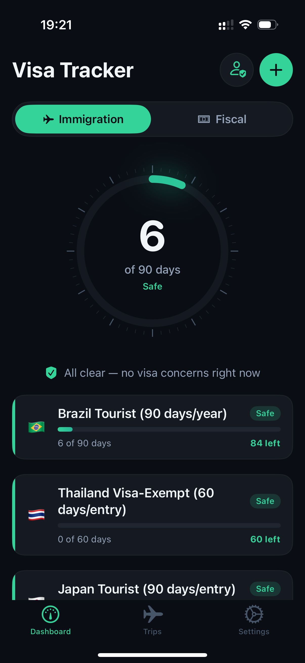 Visa Tracker screenshot 1