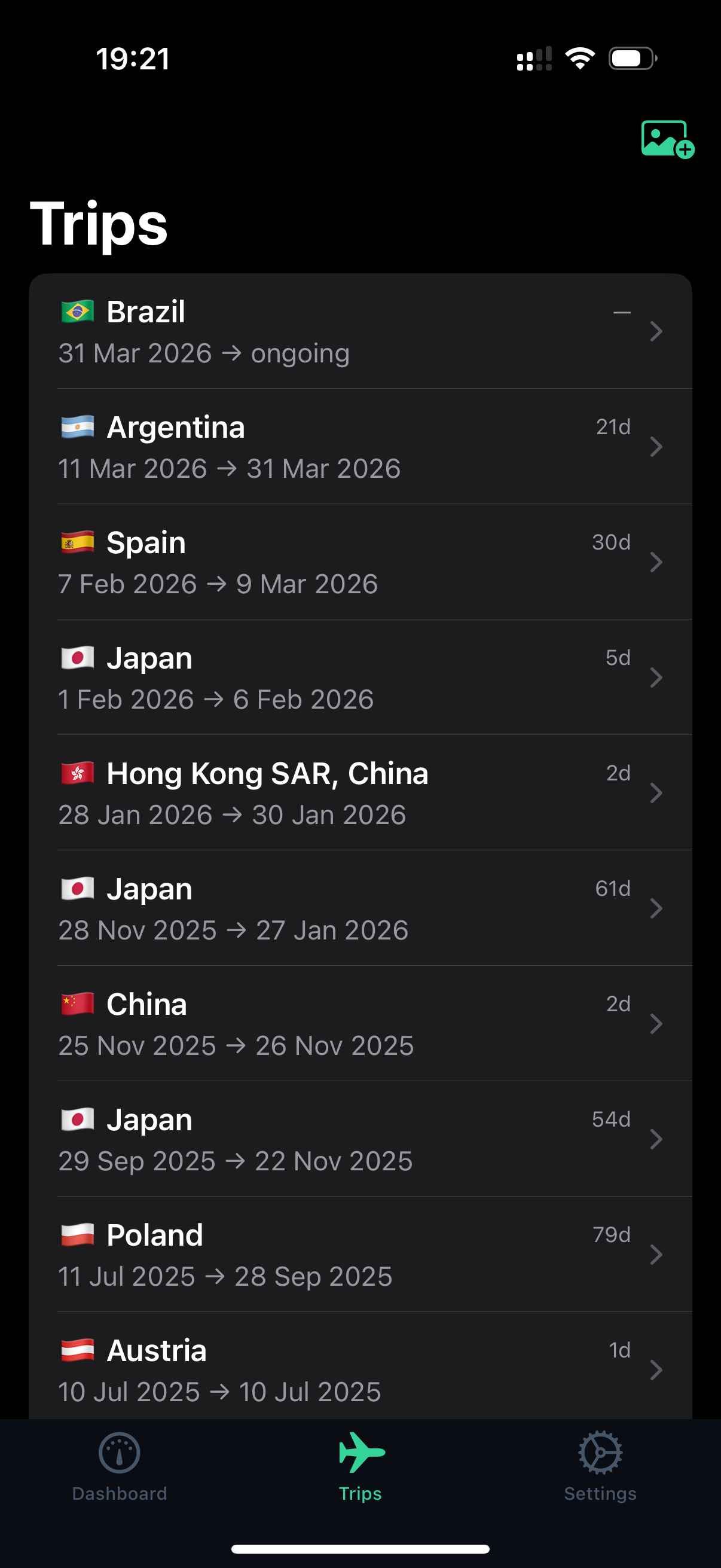 Visa Tracker screenshot 2