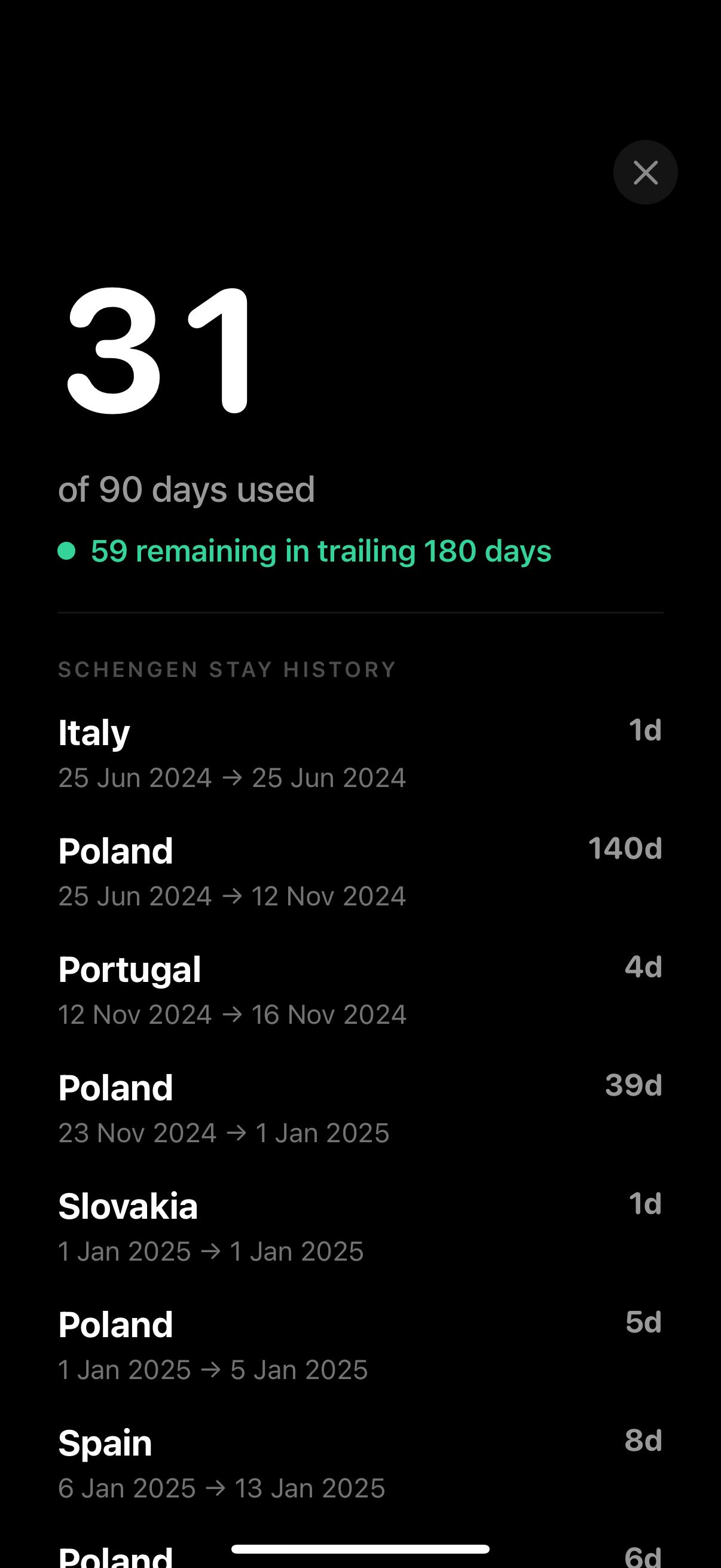 Visa Tracker screenshot 4